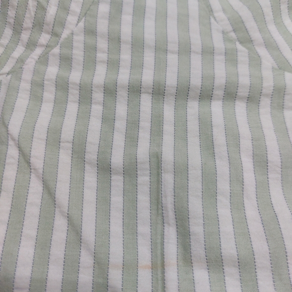 Anthropologie Gray Striped Crop Top - Picture 7 of 7